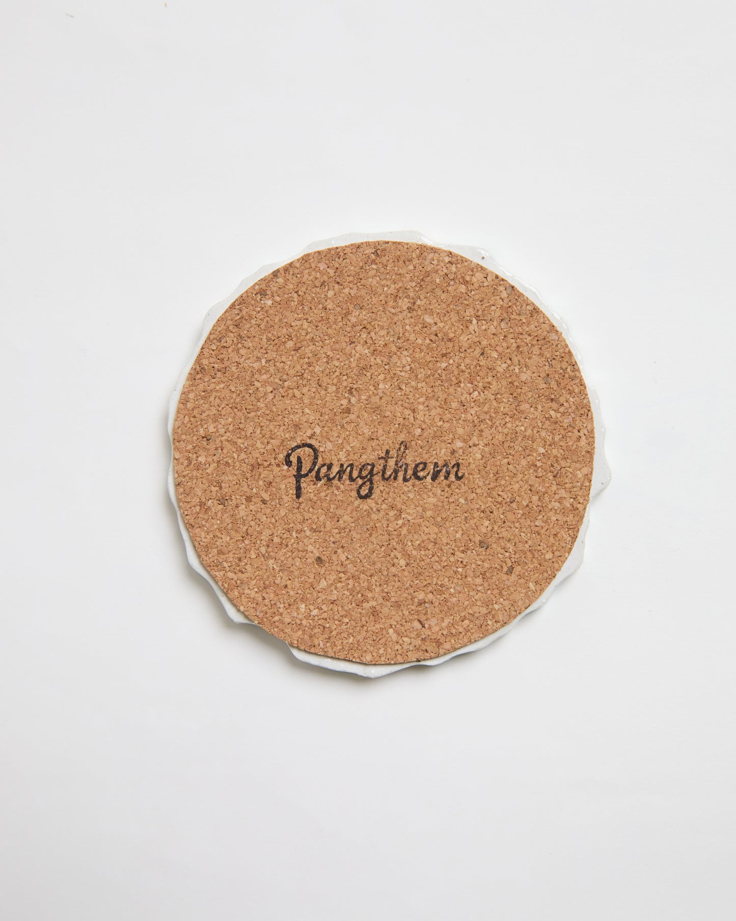 Cherry Gingham Concrete Coasters (Set of 2)