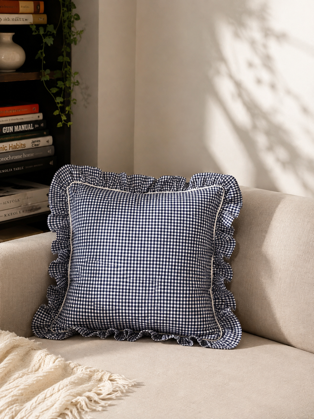 Countryside Gingham Cushion Cover