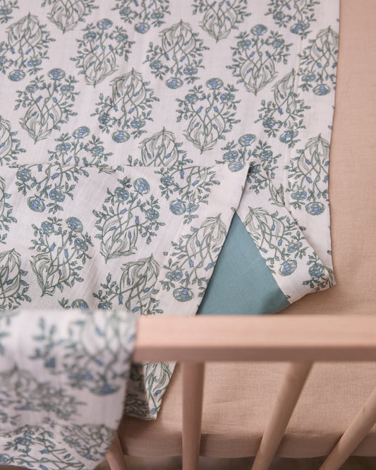 Soft Bloom Grow-With-Me Baby Blanket