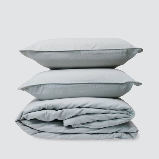 Cloud Mist Linen Duvet Set